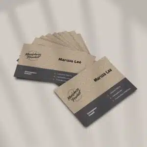 Cartes de visite adhésives