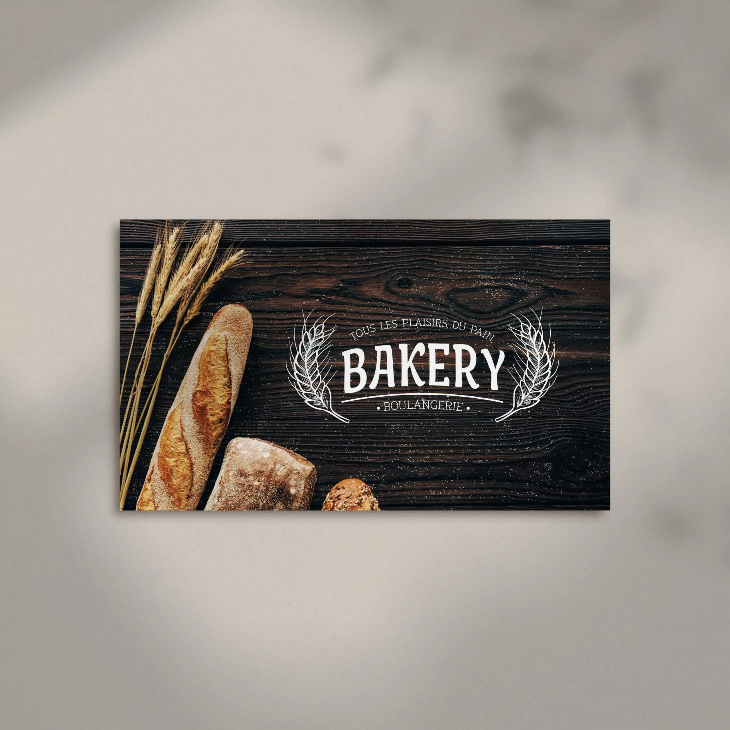 Image d'une carte de visite pour une boulangerie