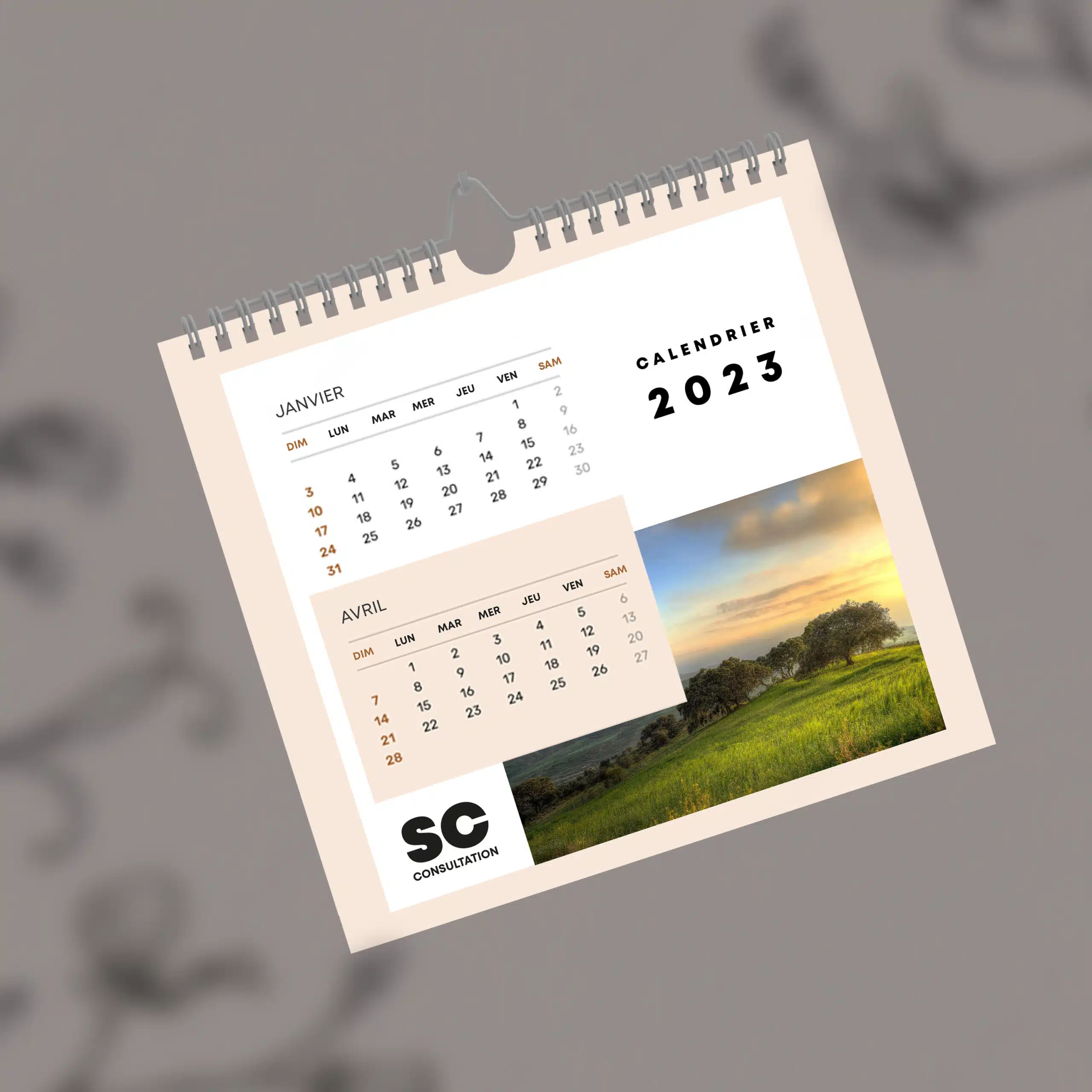 Image d'un calendrier 2023
