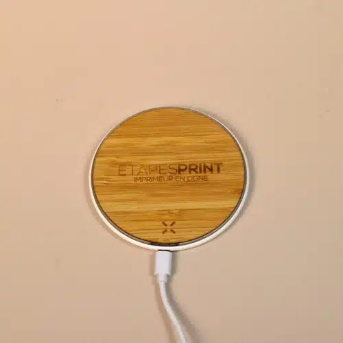 Chargeur rond personnalisé par Étapes Print